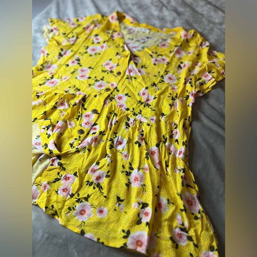 INDIGO Button-Up Blouse